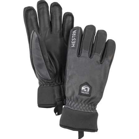 Hestra Army Leather Wool Men ski gloves Grey 8