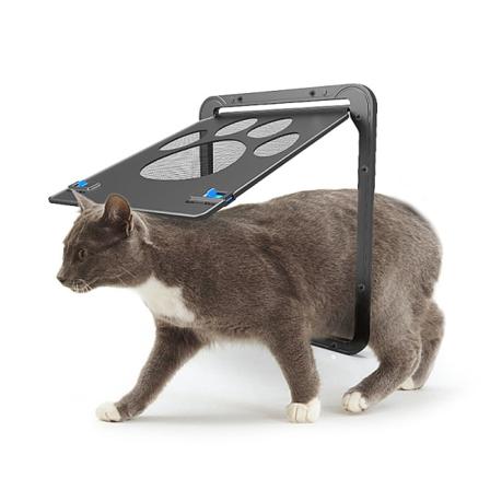 Kissankäyttöön tarkoitettu näyttöovi, 24 cm * 29 cm sisäovi, lukittava näyttöovi