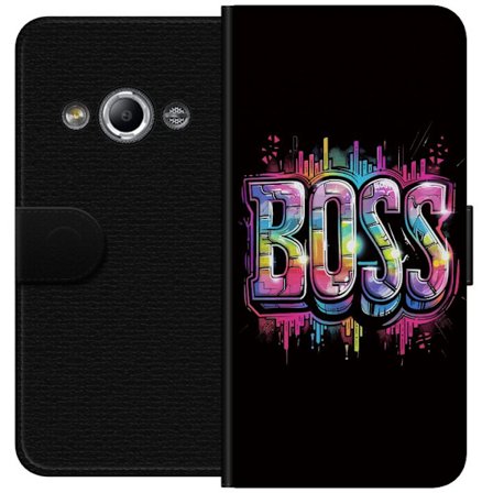 Kompatibel Tegnebogsetui til Samsung Galaxy Xcover 3 Boss Typografi i Neonfarver Urban Street Art