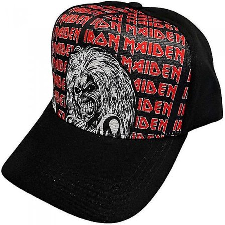 Iron Maiden Unisex Voksen Eddie Repeat Logo Baseball Caps{EE}