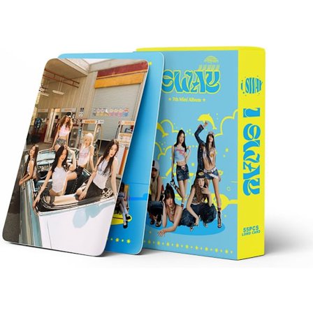 55 kpl Kpop (G) I-DLE valokuva kortti GIDLE - I SWAY- uuden albumin valokuva kortti (G) I-DLE mini kortti, valokuva kortti, lahja faneille