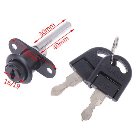 1 ST 16mm Zinklegering Kamlås Dörr Skåp Skåp Sockel Loc