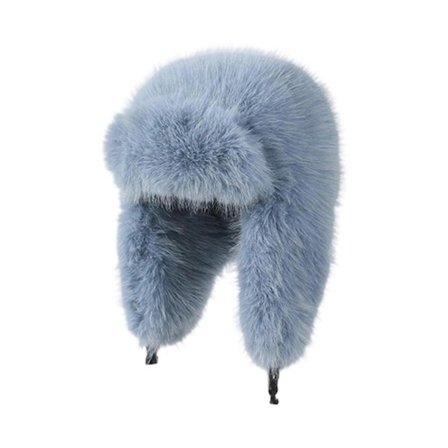 Tykk Vinterhue med Øreklapper til Ski og Transport, Plysforing, Hovedbeklædning, Koldt Vejr, Pullover Hue, skifergrå.