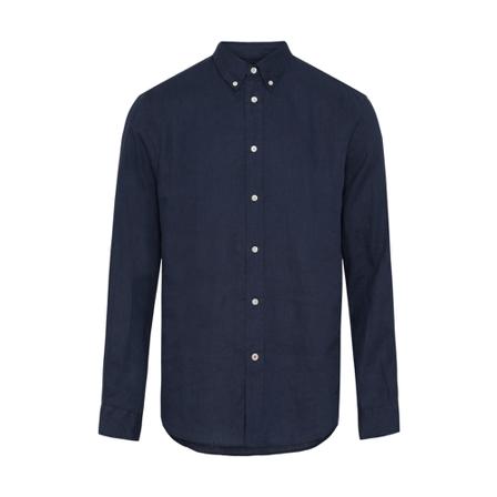 Redgreen Anton Linen Shirt Blå, Herre Skjorter, Størrelse: M