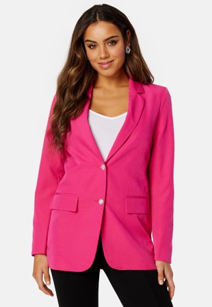 VILA Kammas Deco Loose Blazer Pink Yarrow Klær