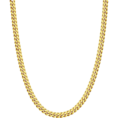Mr. Guld Halskæde, 6 mm Herre Halskæde Cuba Halskæde Mr