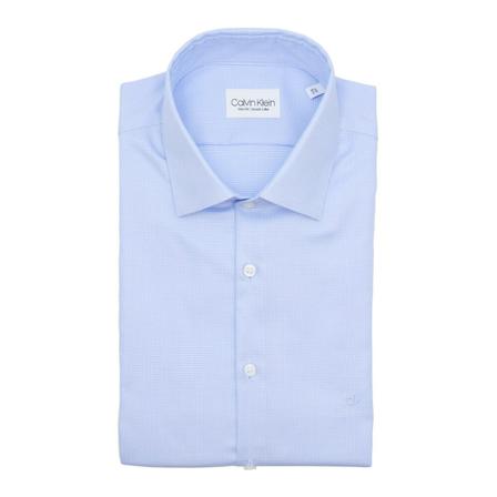 Calvin Klein - Skjortor - Blå - Herr - Storlek: 5xl, Herr, Storlek: 5XL