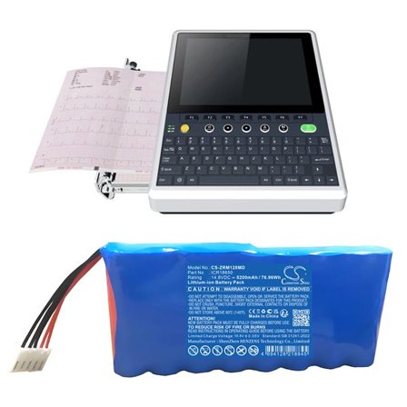 Batteri for medisinsk bruk for Zoncare iMAC 120B