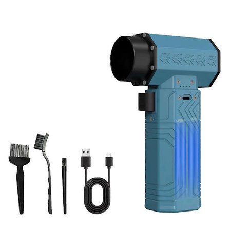 Turbo Jet Fan Bærbar Vifte Kraftig Luftblåser Utendørs Camping BBQ Blåser Jet Turbo Blåser Tastatur