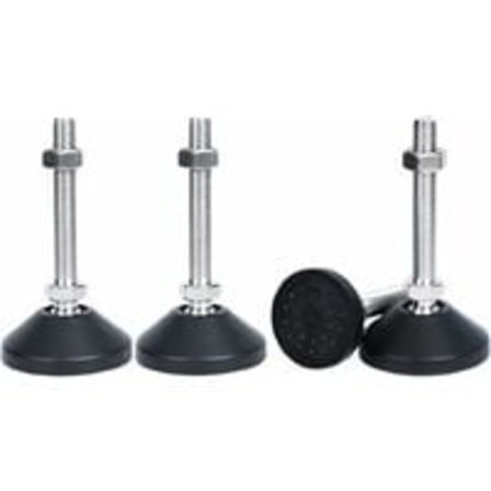 4 stk. Justerbare Ben M8x50 Møbel Justeringsskruer Justerbare Møbelben Universal Silikone Justerbare Fødder Højde Justerbar Ben Til Bord