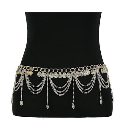 Midjekjede Multi-lag Metall Kroppskjede Sommer Sexy Smykker For Kvinner