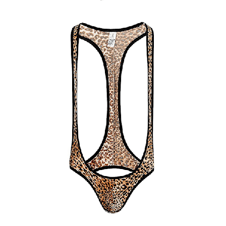 Mænds Buttless Leopard Print Sexy Underbukser