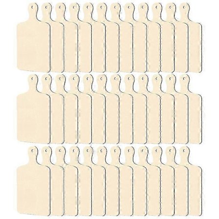 36 st Trä Mini Skärbräda med Handtag Obehandlat Trä (FMY)