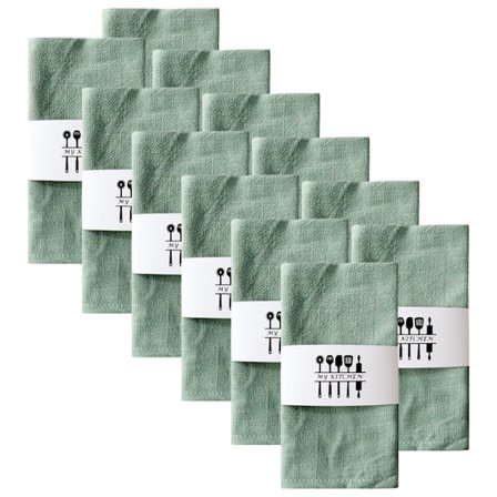 Eleganta Tygservetter i Bomull & Linne - 6/12-pack 40x40cm