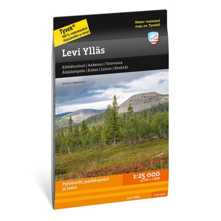 Calazo förlag Levi Ylläs 1:25.000 literature Black OneSize