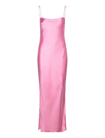 Gina Tricot Satin Dress - Pink - L