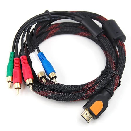 Digiflex HDMI Hunn til 5 RCA RGB Audio Video AV Komponentkabel