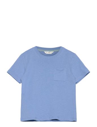 Essential Cotton-Blend T-Shirt Blue Mango