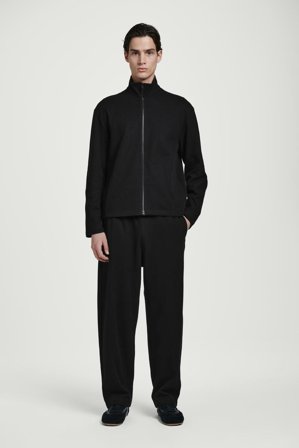 COS Men's Ribbed Jersey Joggers in Black