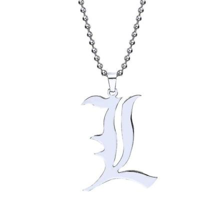 Classic Double L Halskjede Hip Hop Smykker Tilbehør Death Note Anheng kvinner