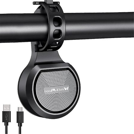 Fengyue Cykelklocka Vattentät Hornklocka Bärbar USB-Laddning Säkerhet Elektrisk Mountainbike Horn Alarmklocka med Fjärrkontroll