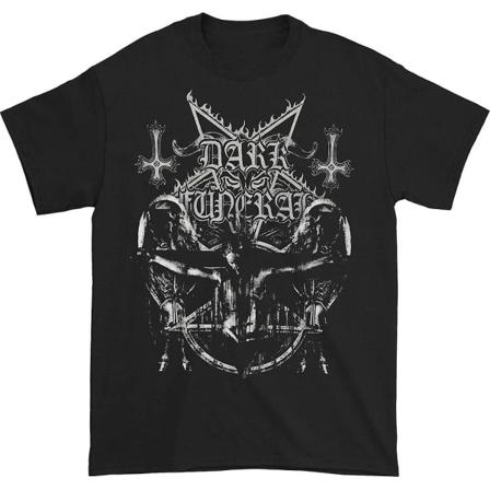 Mörk Begravningskorsfäst T-shirt M