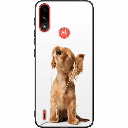 Motorola Moto E7i Power Svart Skal Hund