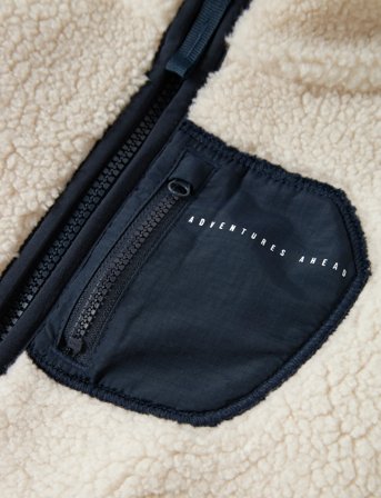 name it Nmnmattia Sherpa Jacket Pb - Cream - 110