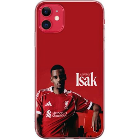 Kompatibelt Mobildeksel til Apple iPhone 11 Alexander Isak plakat Liverpools fotballdrakt Sveriges landslagsspiss Premier League angrep kunst