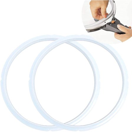 2-pak Trykkoger Tætningsringe - Silikone Erstatningsringe til 24 cm Trykkogere, Sikrer Perfekt Forsegling og Madlavning