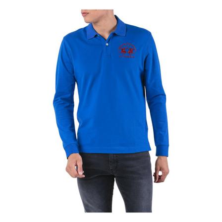 La Martina, Long Sleeve T-Shirt Blauw, Heren, Maat:M