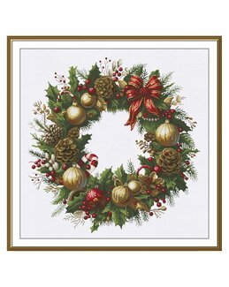 Broderikit Billede Julekrans - Nova Sloboda