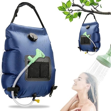 Solbruserpose Camping Bærbar Brusebad Varmer Camping Brusebad Pose 5 Gallons/20L h KLB