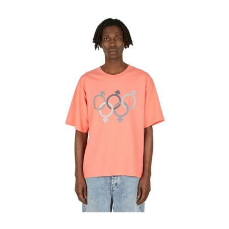 Erl, x Olympics Sex T-Shirt Oranje, Heren, Maat:S