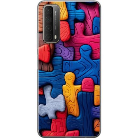 Yhteensopiva Puhelinkuori Huawei Huawei P smart 2021 Leikkisä kuvitus Stitchin kanssa vaaleanpunaisissa omenoissa pehmeässä pastellidesignissa, jos