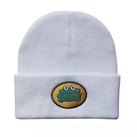 Parappa The Rapper Beanies Drenge Piger Afslappet Froggie Broderi Strik Bløde Varme Huer Gave Unisex