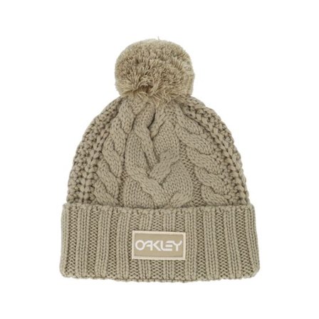 Oakley - Beige pom Beanie - Harper Beanie Pebble Pom @ Hatstore
