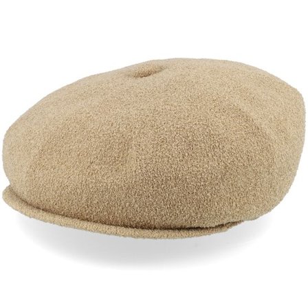 Kangol - Beige flatcap Hatt - Bermuda Hawker Oat Flat Cap @ Hatstore