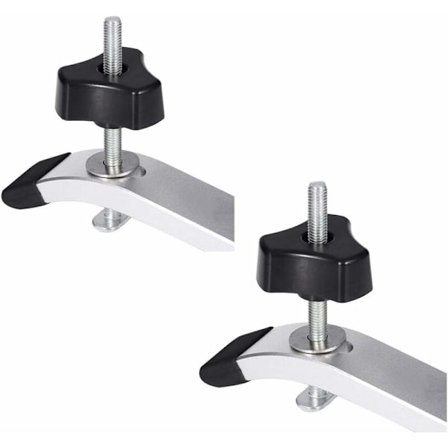 Dreieskive sett (2 sett) Metall Hurtigvirkende Holdeklemme Sett for T-spor T-spor Trebearbeidingsverktøy