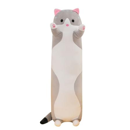 Koselig katta bamse allsidig fylt klemmekudde Bursdagsgave Rosa 50cm Grey 70cm