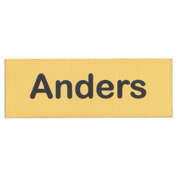 Navneskilt nål - eget navn