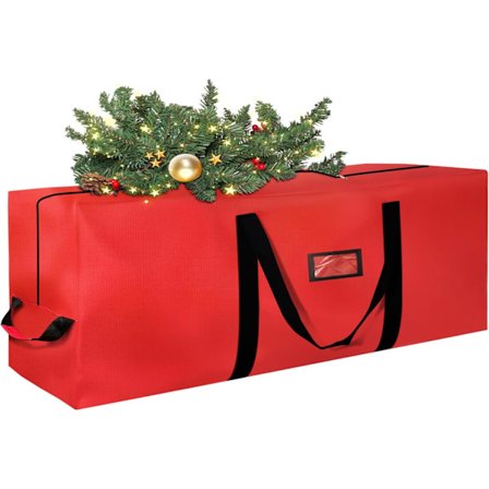 Förvaringsväska för julgran 9 fot, trädväskor för förvaring 9 fot Julgran Förvaringslåda och dekorationer - Stark, extra stor, vattentät, förstärkt