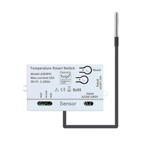 Tuya WiFi Temperatur Sensor 2.4G WiFi Temperatur Sensor Smart med Temperatur