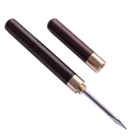 Rostfritt stål Ice Pick med trähandtag och slida köksredskap