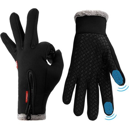 Vintervarme Handsker, Anti-Slip Touchscreen Handsker Vindtætte Termiske Handsker Koldt Vejr Cykelhandsker M