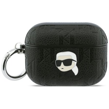 Karl Lagerfeld Monogram Karl Head-etui for AirPods Pro 3 - Svart
