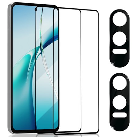 2-Pack OnePlus Nord CE4 Skärmskydd & 2-Pack linsskydd - Härdat Glas 9H - Super kvalitet 3D