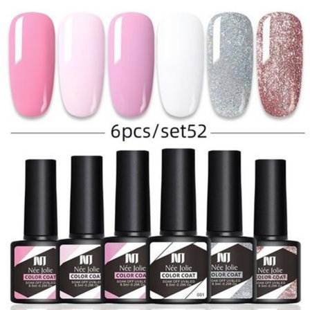6 st 8,5 ml Gel Nagellack Set
