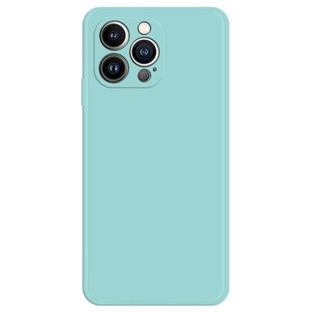 Skråt, gummicover cover til iPhone 13 Pro Max - Cyan