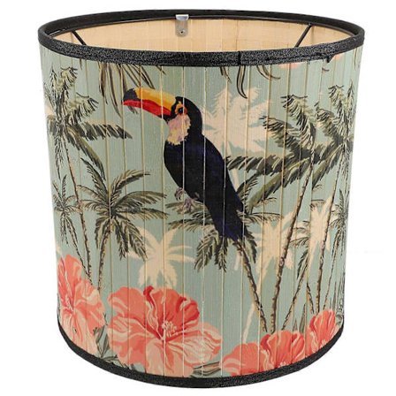 Vintage Bambu Lampskärm Hängande Lätt Skärm för Hemmakontor Bar Restaurang Hotell